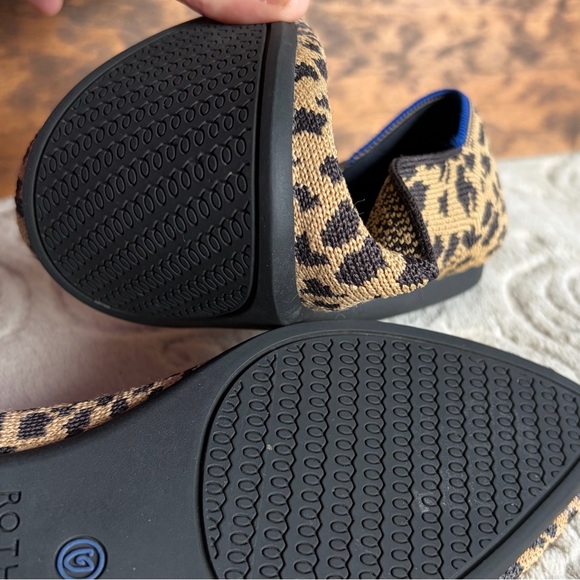 Rothy’s The Point Leopard Womens 8 Pointed Toe Ballet Flats Brown Animal Print - Picture 5 of 14